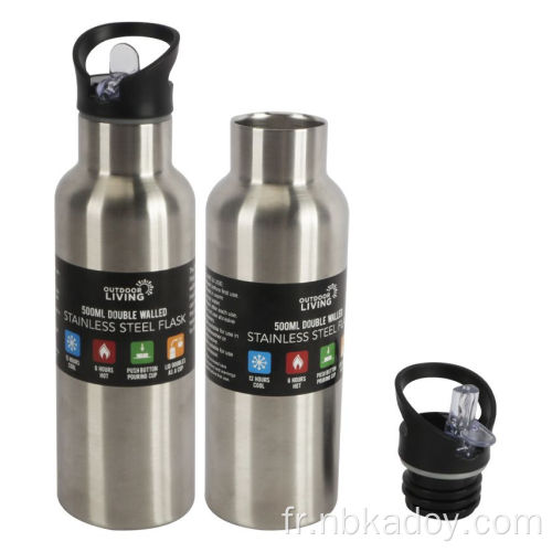 Thermos thermos en acier inoxydable à double couche portable